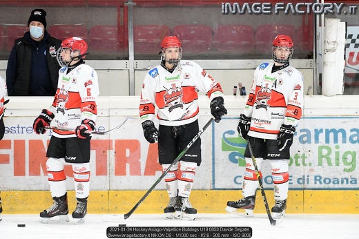 2021-01-24 Hockey Asiago-Valpellice Bulldogs U19 0053 Davide Segatel